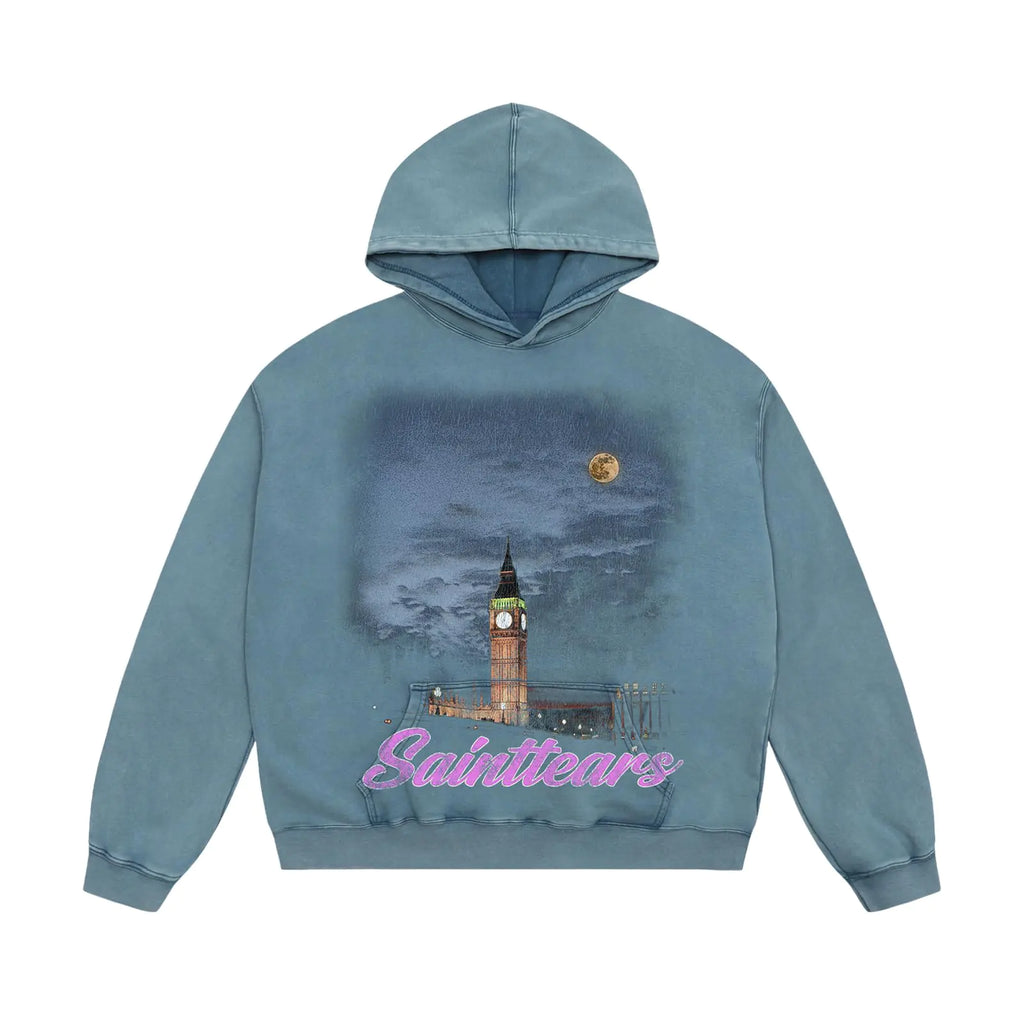 DONCARE Mens Pullover Hoodie Autumn Winter Sports Party Casual Heavyweight Sweatshirt